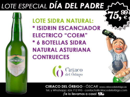 OFERTA DIA DEL PADRE SIDRA NATURAL MAS ESCANCIADOR
