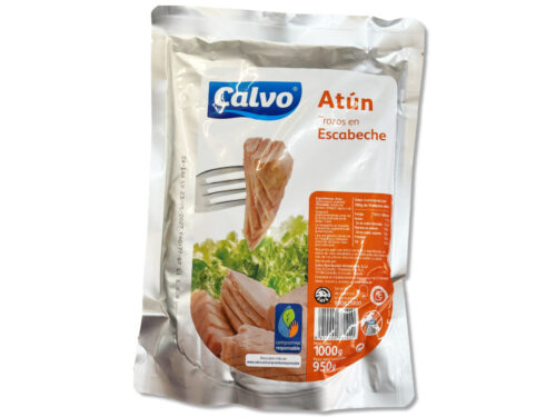 bolsa atún en escabeche 1kg calvo