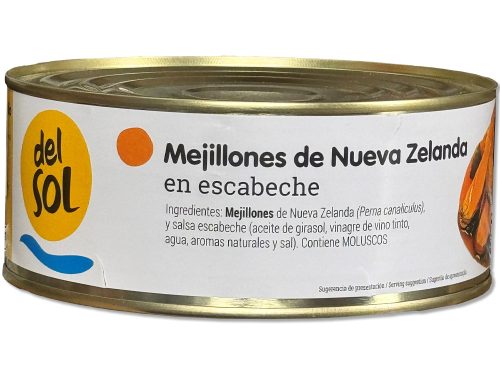 MEJILLÓN EN ESCABECHE DELSOL 1KG 60/80 PIEZAS