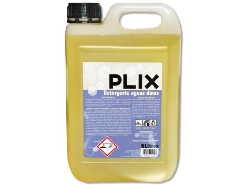DETERGENTE MÁQUINAS AGUAS DURAS PROFESIONAL PLIX 5 LITROS