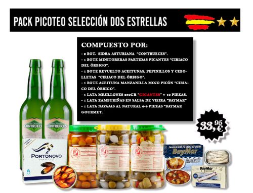 Pack Picoteo Selección DOS ESTRELLAS: el verano está para disfrutarlo