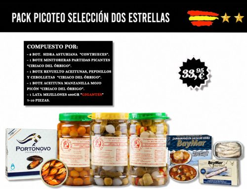 Pack Picoteo Selección DOS ESTRELLAS: el verano está para disfrutarlo