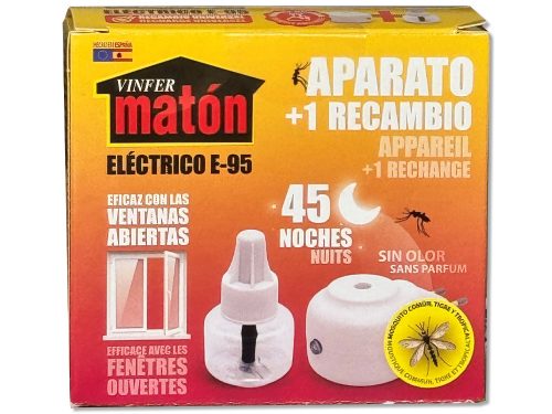 INSECTICIDA ELÉCTRICO APARATO MAS RECAMBIO VINFER MATÓN